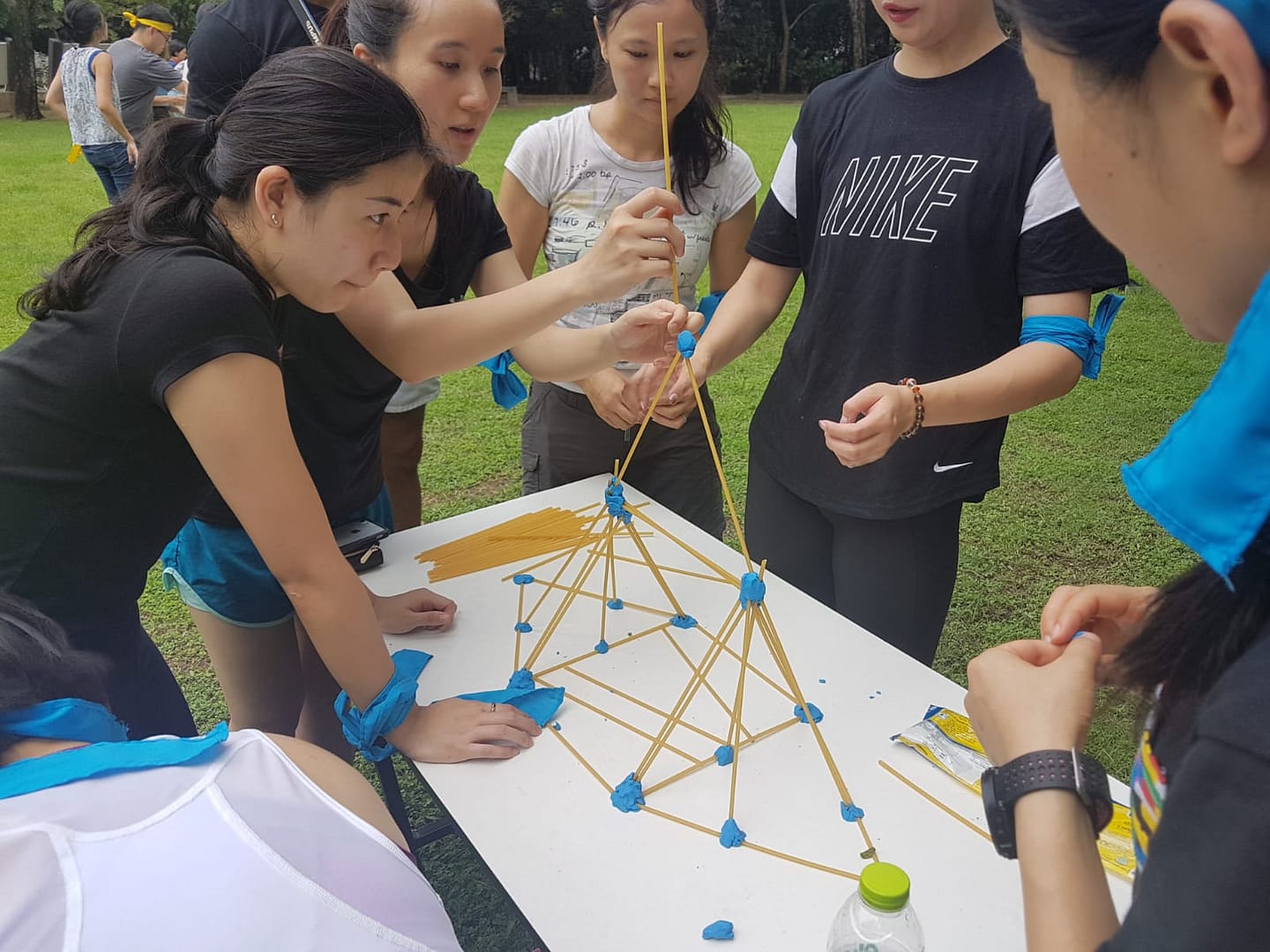 Structure building for team building